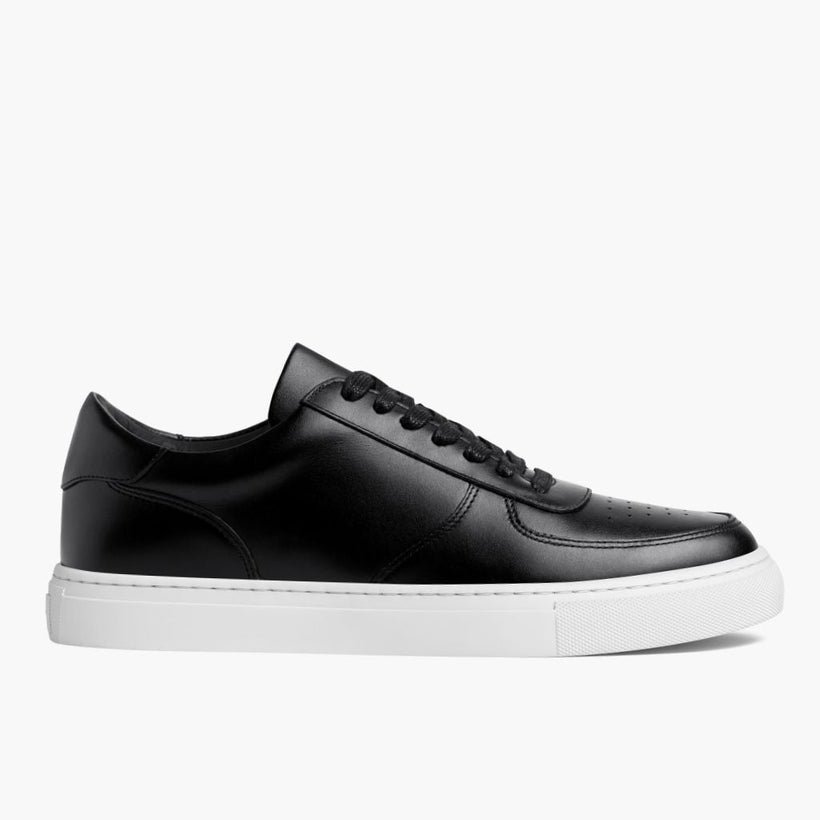 Women's Court Black Leather Sneakers