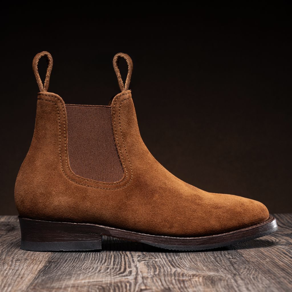 Classic Full-Grain leather Boots - Goodyear Welt Construction & Front Toe Box Detail