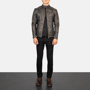 
Fernando Quilted Leather Biker Jacket – alternate product view 3