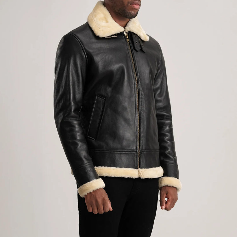 Francis B-3 Black Bomber Jacket