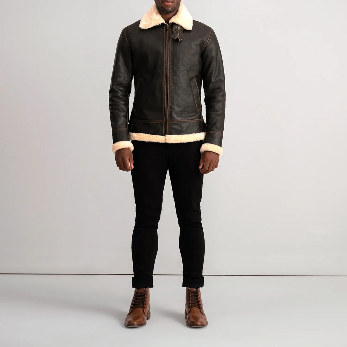 
Francis B-3 Black Bomber Jacket – alternate product view 3
