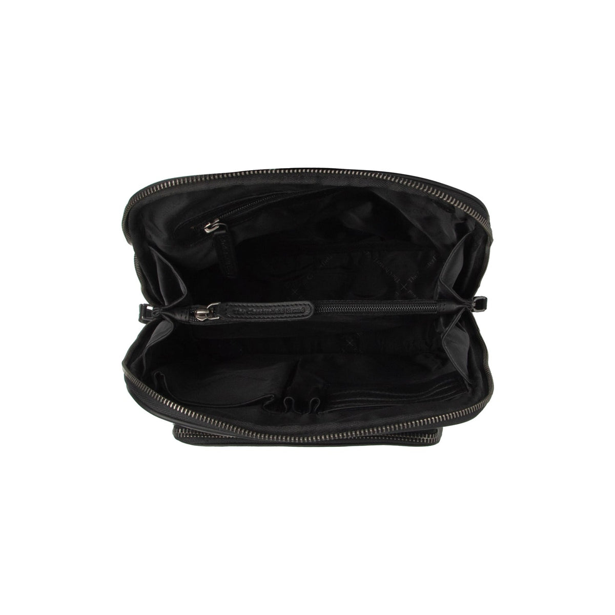
Solid Antique Brass Hardware & Heavy-Duty Dual Zipper Detail on Floran Full-Grain Leather Backpack