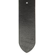 
Solid Antique Brass Hardware & Heavy-Duty Dual Zipper Detail on Morrison Full-Grain Leather Belt