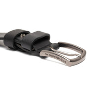 
Classic 100% Full-Grain leather Belt - Rear Perspective Showing Reinforced Leather Straps & Stitching