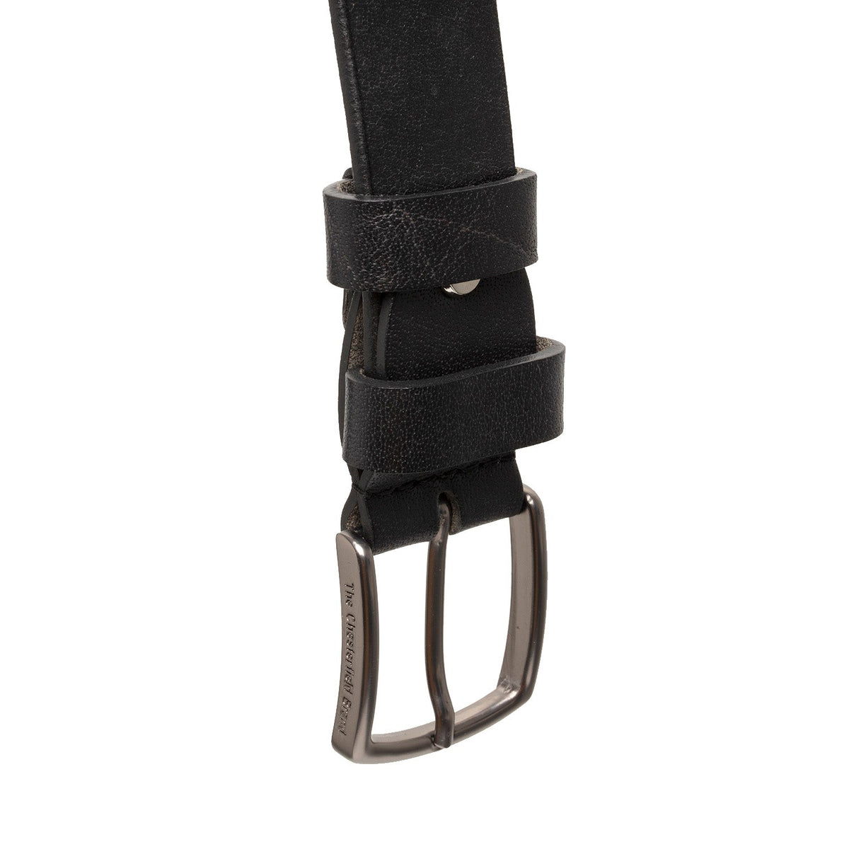 
Morrison Full-Grain Leather Belt - Structured Side Profile Showing Gusset Depth & Expansion Capacity