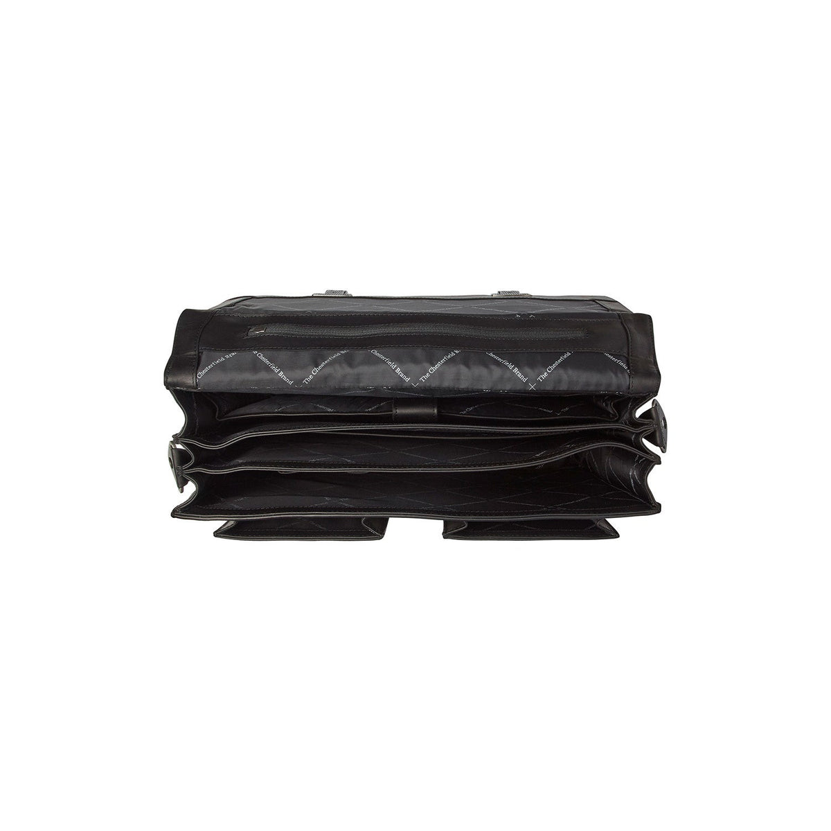 
Interior View Showing Dedicated Padded Laptop Sleeve & Multi-Compartment Organization