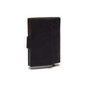 
Hannover Full-Grain Leather Card Holder - Structured Side Profile Showing Gusset Depth & Expansion Capacity