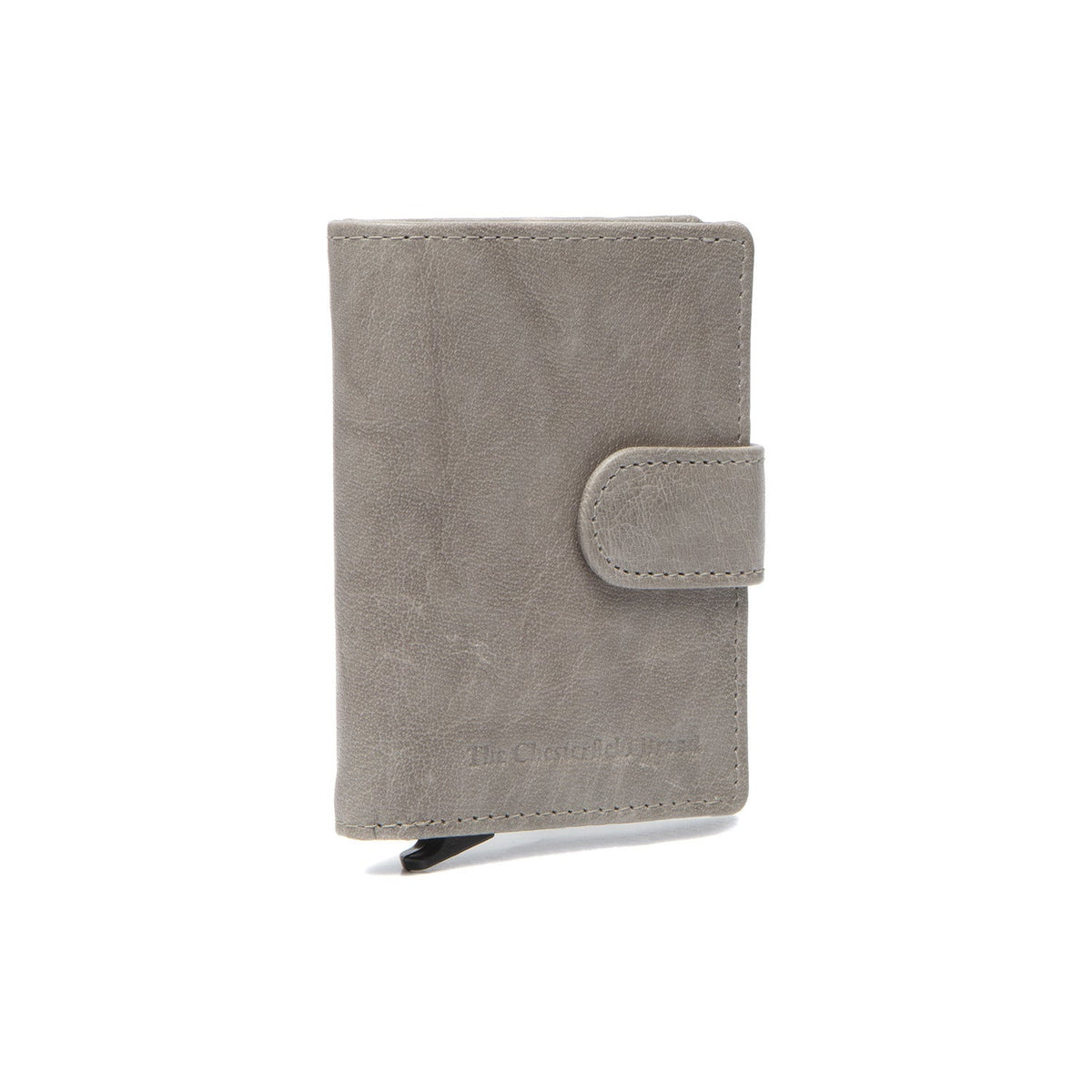 
Light Grey Leather Card Holder Prague, detail view 4