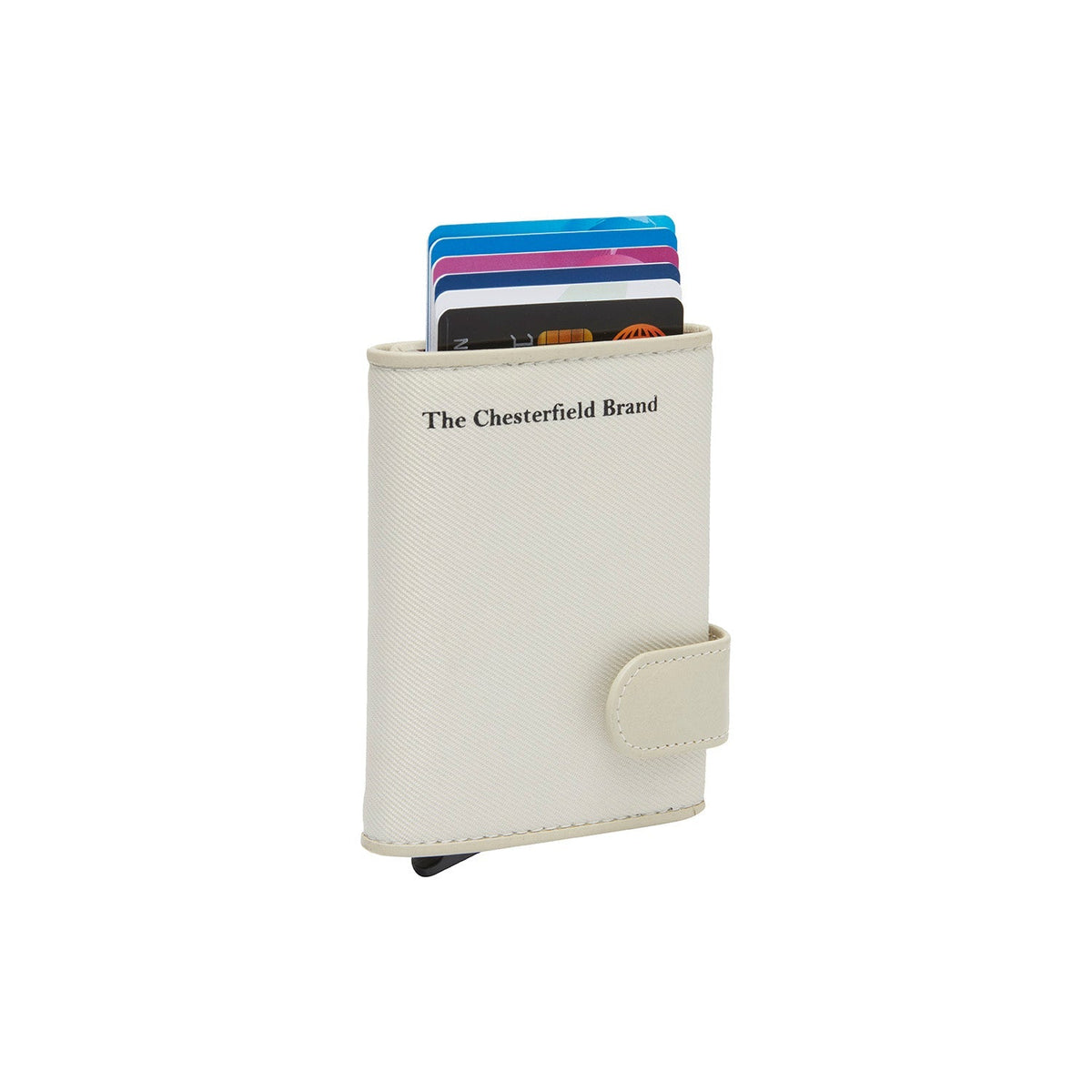
Sabana Full-Grain Leather Card Holder in Classic 100% Full-Grain Leather - Full Exterior Front Profile View | Buy Online
