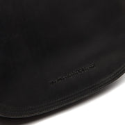 
Solid Antique Brass Hardware & Heavy-Duty Dual Zipper Detail on Everglades Full-Grain Leather Crossbody Bag