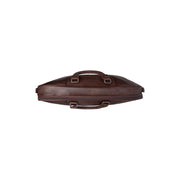 
Close-Up Detail of Classic Collar & Heavy-Duty Zipper Hardware on Leather Garment Bag Josh