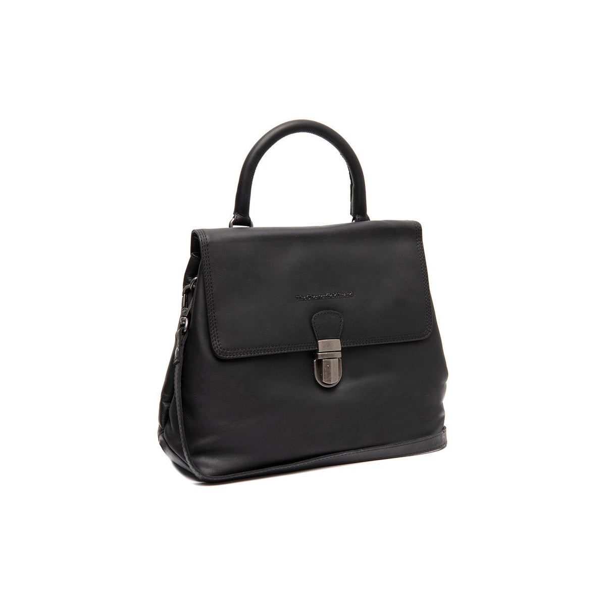 
Angera Full-Grain Leather Handbag in Classic 100% Full-Grain Leather - Front Profile View & Tailored Silhouette | Buy Online