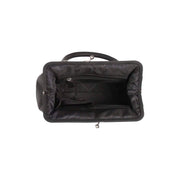 
Authentic 100% Full-Grain Leather Grain Texture & Heavy-Duty Seam Stitching Detail