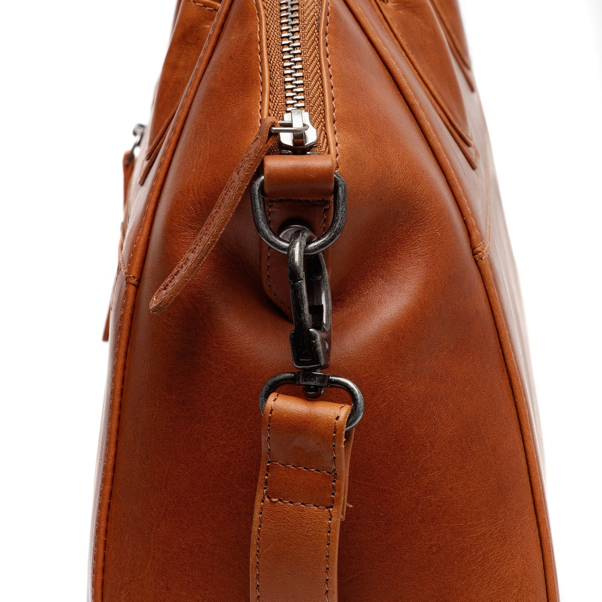 
Cognac Leather Handbag Marsala, detail view 5