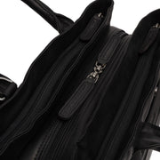 
Passau Full-Grain Leather Handbag - Lateral Side Profile View Showing Sleeve Cut & Athletic Taper Fit