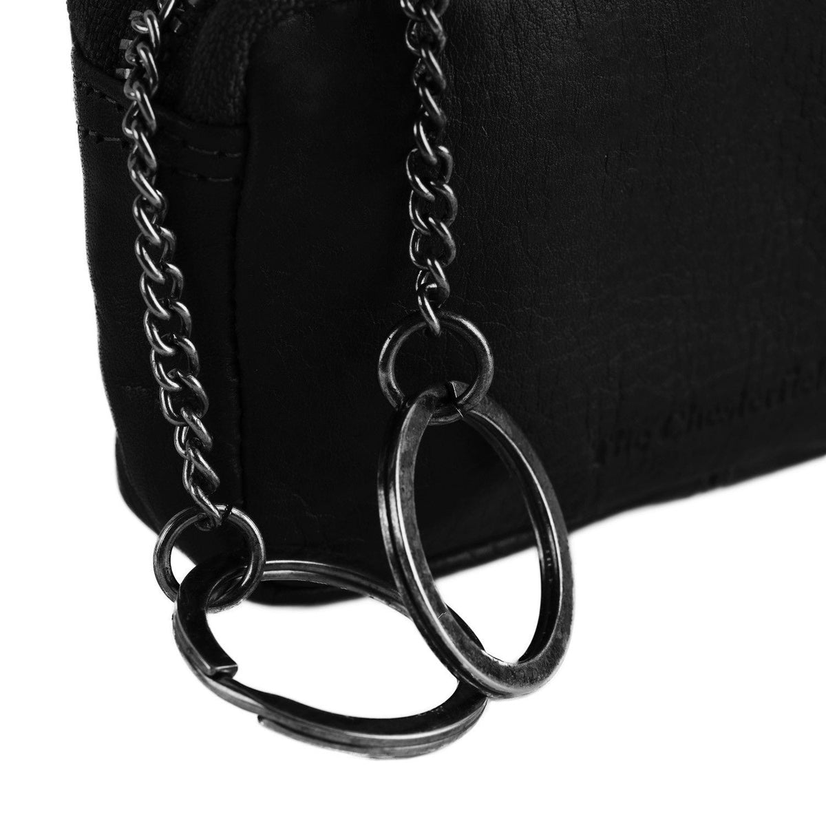 
Corey Full-Grain Leather Key Case - Lateral Side Profile View Showing Sleeve Cut & Athletic Taper Fit