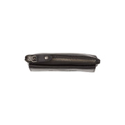 
Close-Up Detail of Classic Collar & Heavy-Duty Zipper Hardware on Violette Full-Grain Leather Key Case