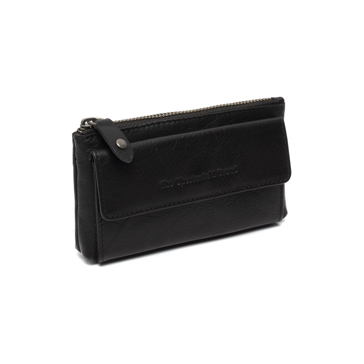 
Violette Full-Grain Leather Key Case in Classic 100% Full-Grain Leather - Front Profile View & Tailored Silhouette | Buy Online