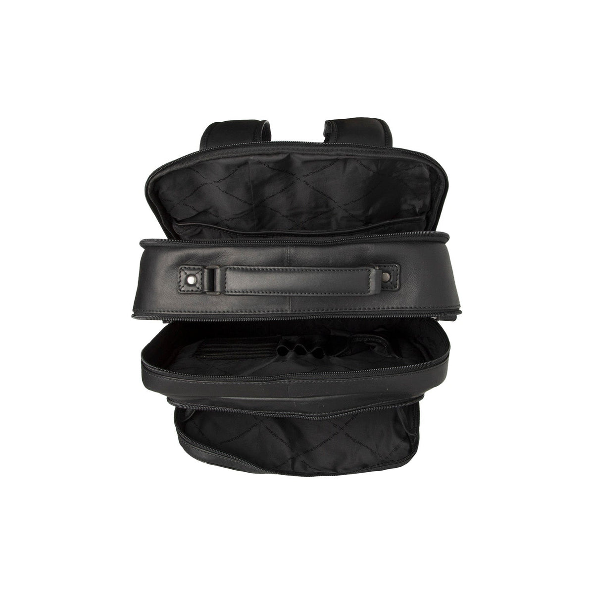 Interior View Showing Dedicated Padded Laptop Sleeve & Multi-Compartment Organization