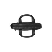 
Narvik Full-Grain Leather Laptop Bag - Structured Side Profile Showing Gusset Depth & Expansion Capacity
