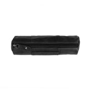 
Leather Pencil Case Lea - Lateral Side Profile View Showing Sleeve Cut & Athletic Taper Fit