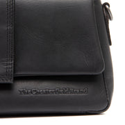 
Solid Antique Brass Hardware & Heavy-Duty Dual Zipper Detail on Clifden Full-Grain Leather Shoulder Bag