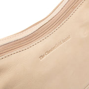
Classic 100% Full-Grain leather Bag - Rear Perspective Showing Reinforced Leather Straps & Stitching