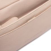 
Solid Antique Brass Hardware & Heavy-Duty Dual Zipper Detail on Liora Full-Grain Leather Shoulder Bag