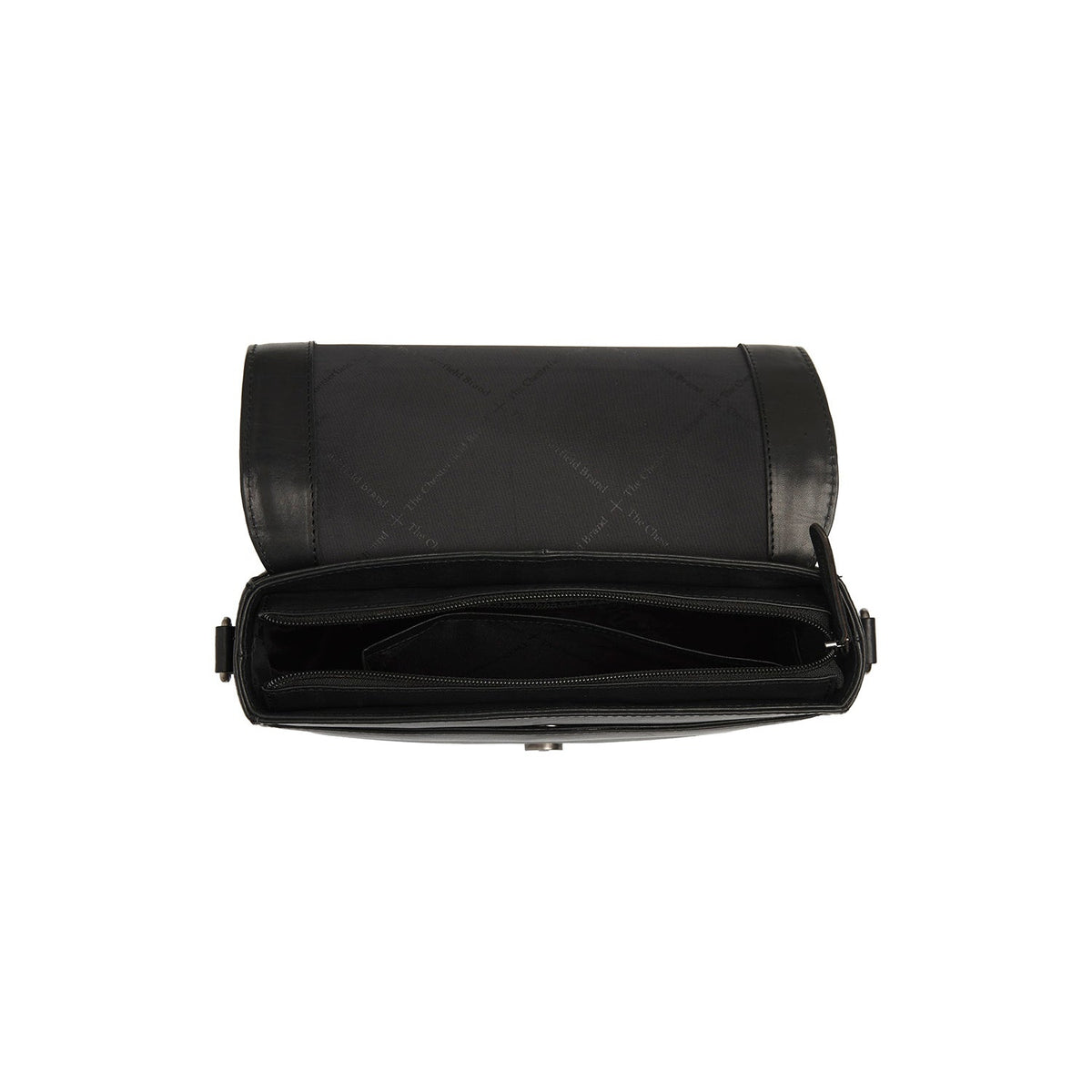 
Solid Antique Brass Hardware & Heavy-Duty Dual Zipper Detail on Lizzola Full-Grain Leather Shoulder Bag