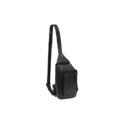 
Leather Sling Bag Riga in Classic 100% Full-Grain Leather - Full Exterior Front Profile View | Buy Online