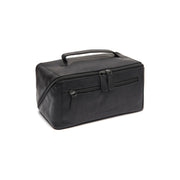 
Trevia Full-Grain Leather Toiletry Bag in Classic 100% Full-Grain Leather - Front Profile View & Tailored Silhouette | Buy Online