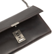 
Solid Antique Brass Hardware & Heavy-Duty Dual Zipper Detail on Bora Full-Grain Leather Waiter Wallet