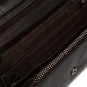 
Brown Leather Wallet Arvento, detail view 1