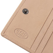 
Floren Full-Grain Leather Wallet - Structured Side Profile Showing Gusset Depth & Expansion Capacity