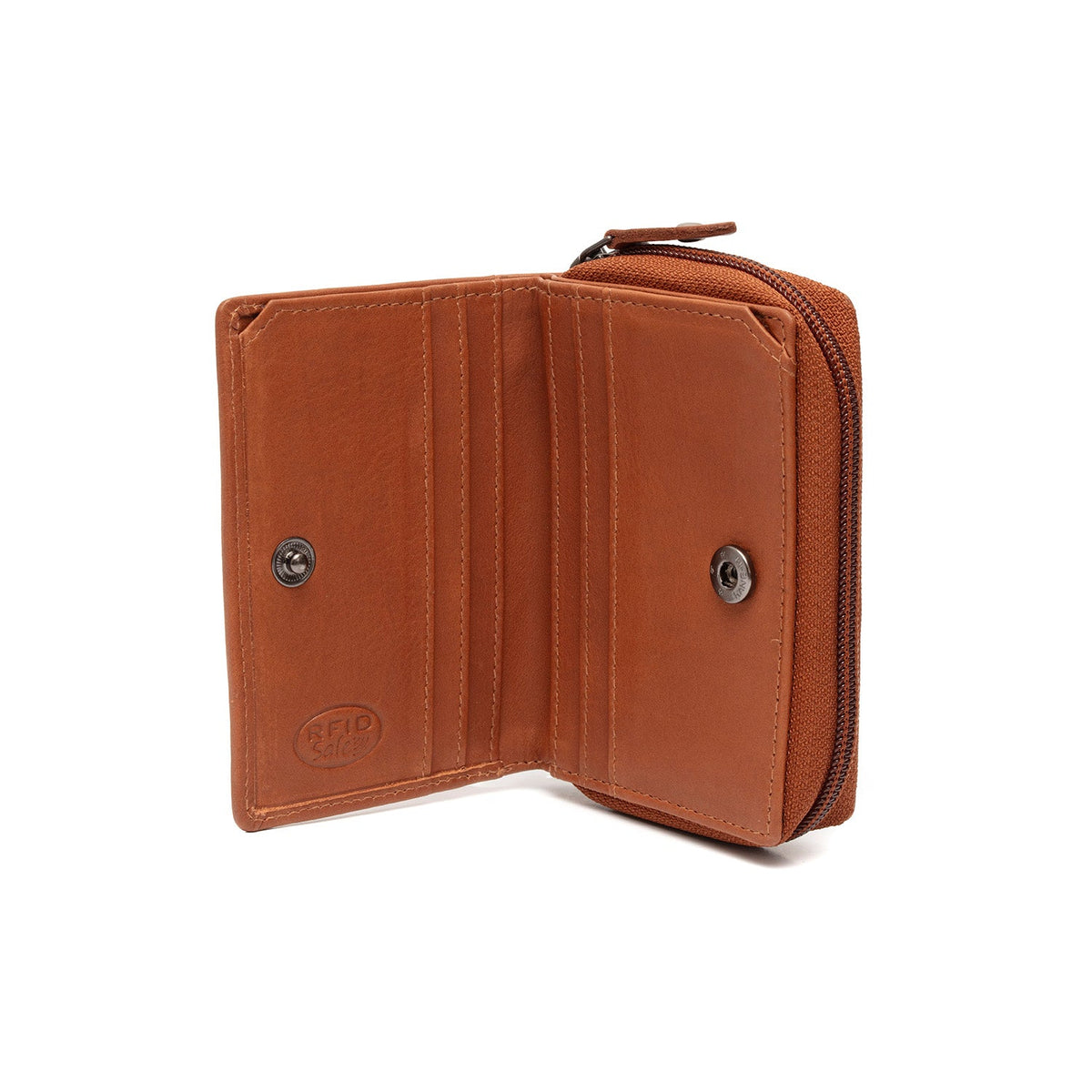 
Cognac Leather Wallet Floren, detail view 1