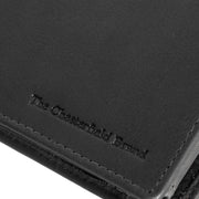 
Solid Antique Brass Hardware & Heavy-Duty Dual Zipper Detail on Marion Full-Grain Leather Wallet