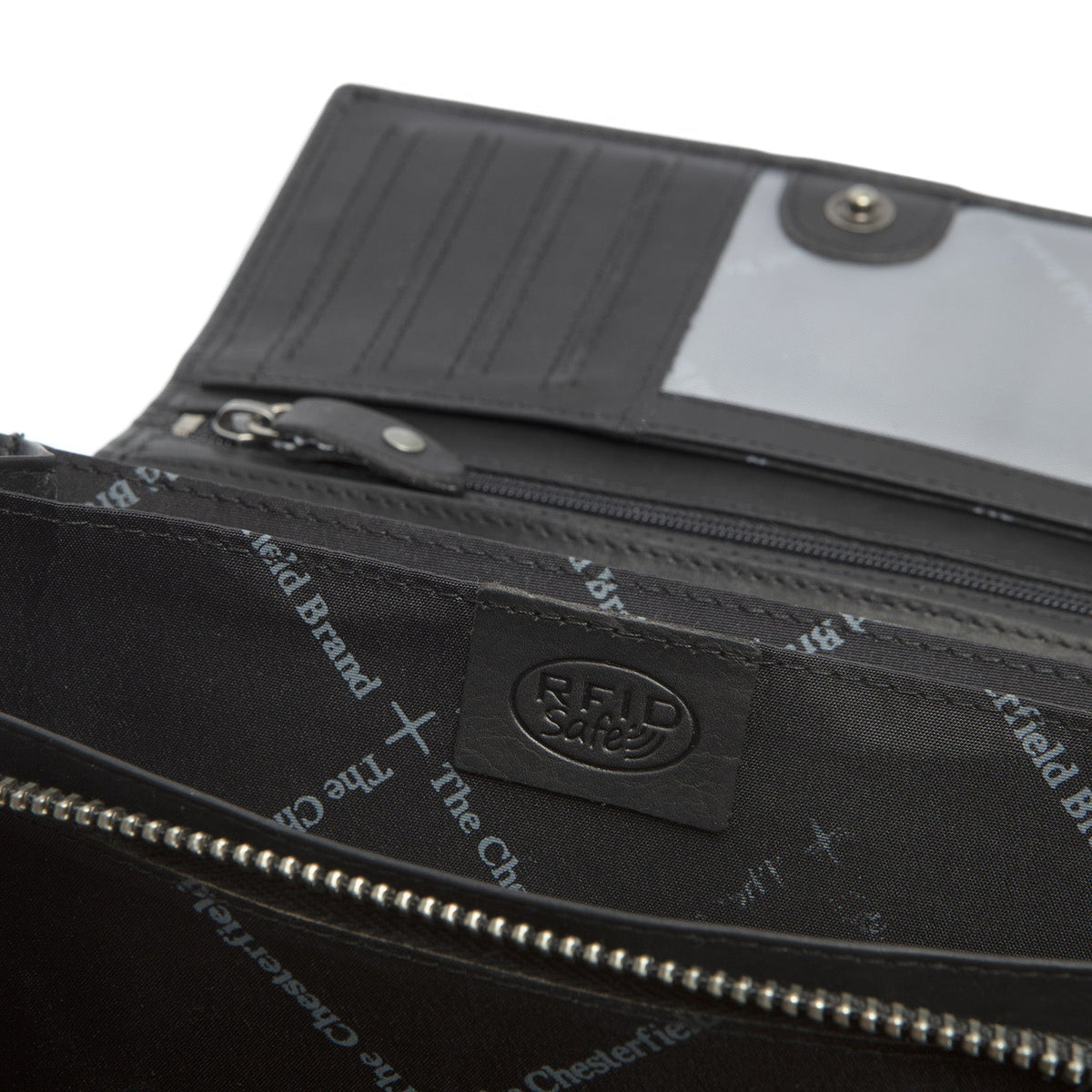 
Mirthe Full-Grain Leather Wallet - Structured Side Profile Showing Gusset Depth & Expansion Capacity