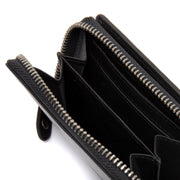 
Classic 100% Full-Grain leather Wallet - Rear Perspective Showing Reinforced Leather Straps & Stitching