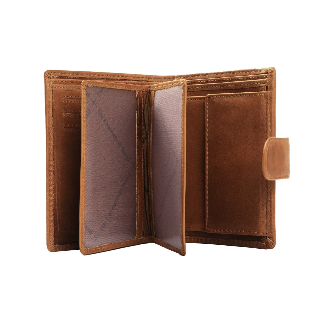 
Cognac Leather Wallet Ruby, detail view 1