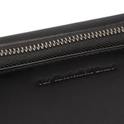
Classic 100% Full-Grain leather Wallet - Rear Perspective Showing Reinforced Leather Straps & Stitching