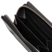 
Classic 100% Full-Grain leather Wallet - Rear Perspective Showing Reinforced Leather Straps & Stitching