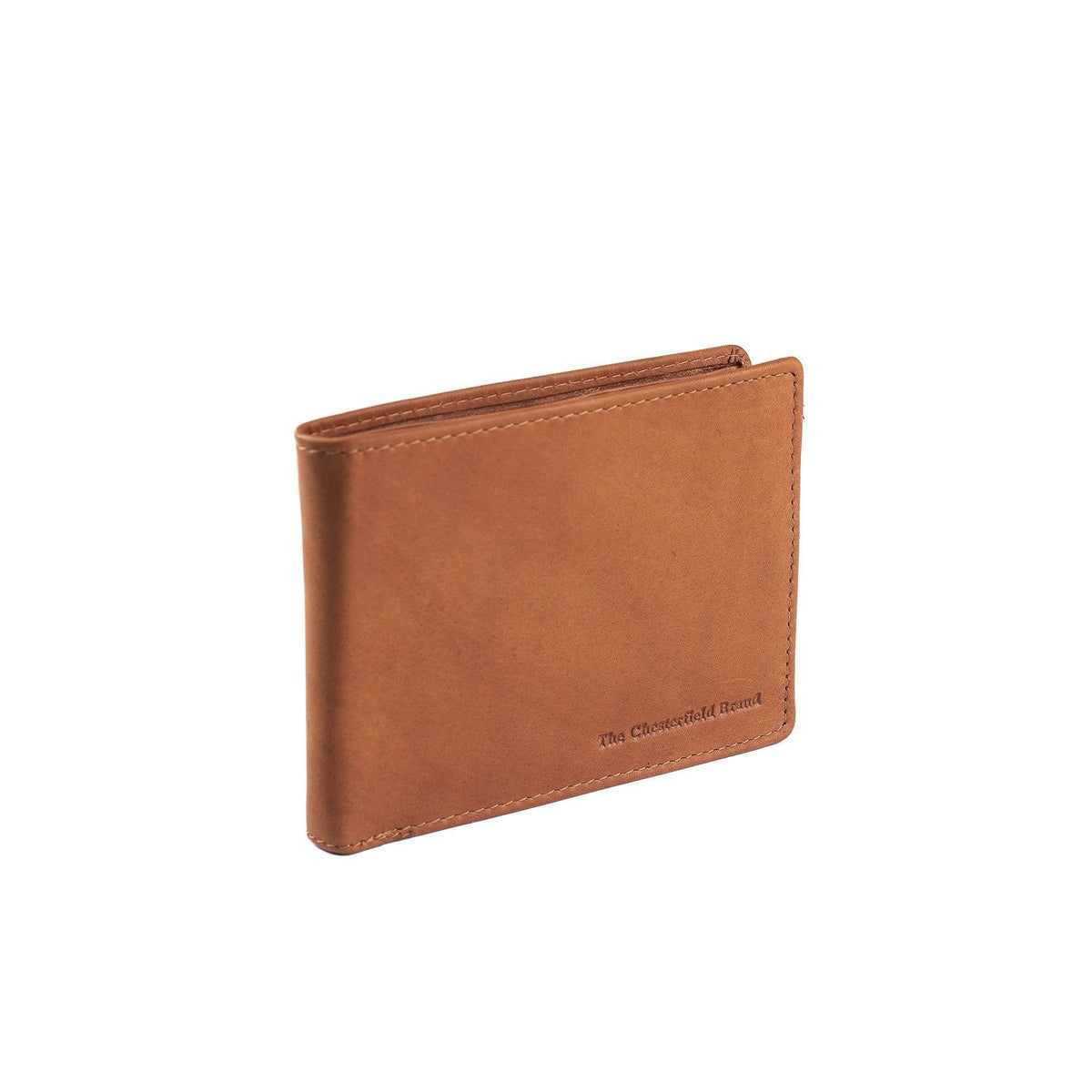 
Cognac Leather Wallet Timo, front view