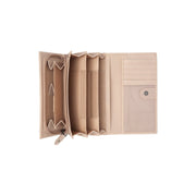 
Valetta Full-Grain Leather Wallet - Structured Side Profile Showing Gusset Depth & Expansion Capacity