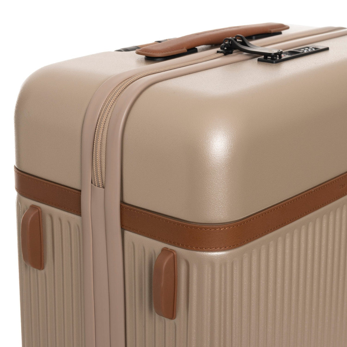 
Tailored Rib Cuffs & Hem Craftsmanship Construction Detail on Medium Suitcase Zuna