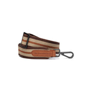 
Beige Shoulder Strap in Classic 100% Full-Grain Leather - Front Profile View & Tailored Silhouette | Buy Online