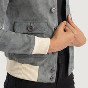 
Sasha A1 Leather Bomber Jacket – alternate product view 6