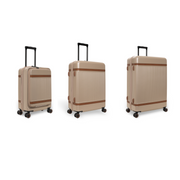 
Hand Luggage Suitcase Front Pocket Zuna in Classic 100% Full-Grain Leather - Front Profile View & Tailored Silhouette | Buy Online