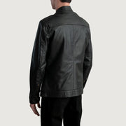 
Authentic Sheepskin Leather with Aniline Finish Grain Texture & Heavy-Duty Seam Stitching Detail